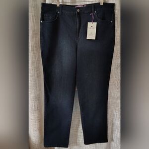 👖Gloria Vanderbilt Amanda The Original Slimming Jean Drk Blue 16W Average